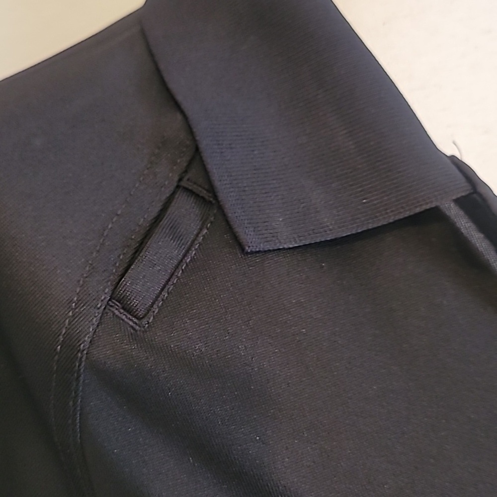 Black Polo Shirt with Embroidered Logo - Picture 3 of 5